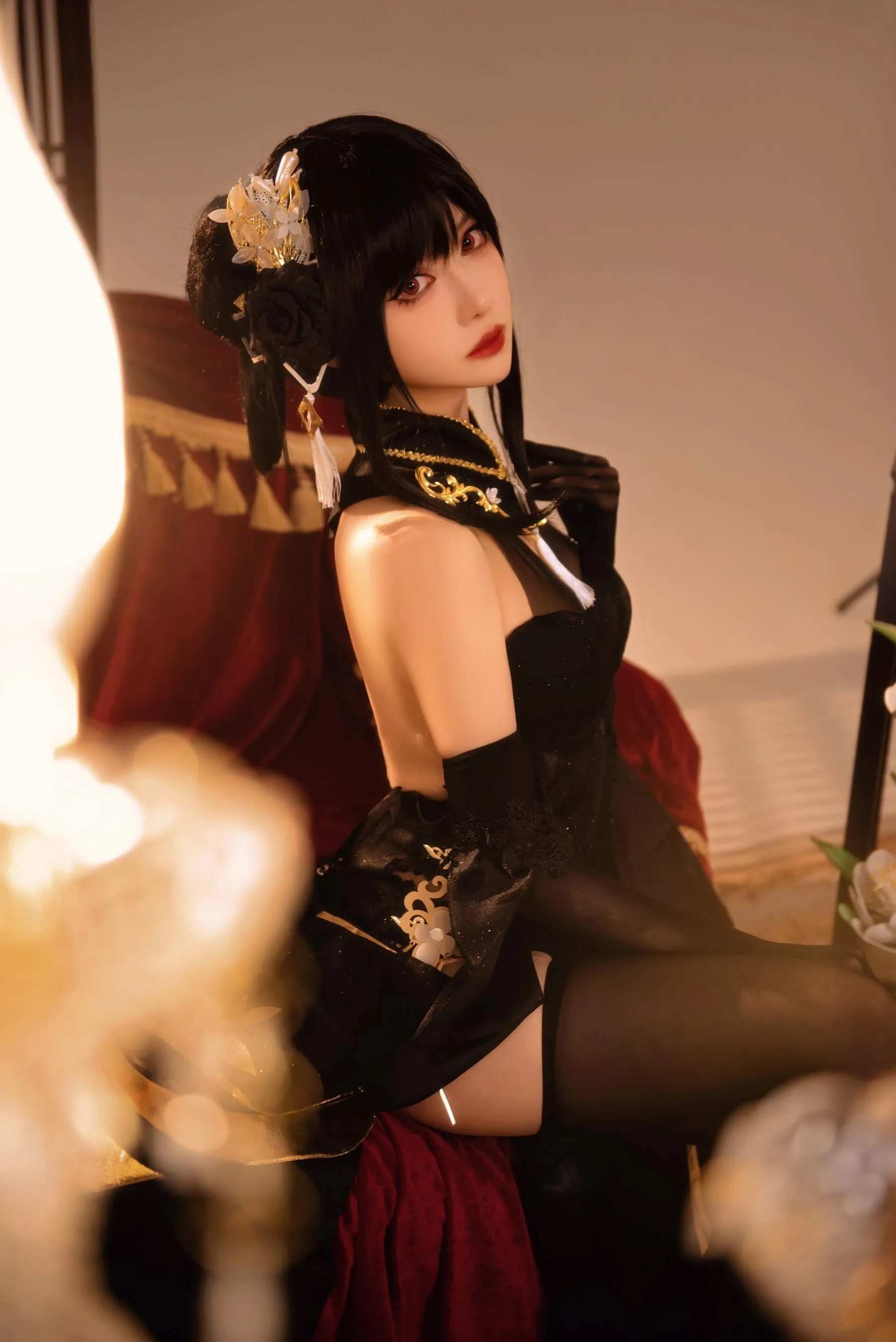shika小鹿鹿 – NO.92 碧蓝航线镇海 奇奢花苑 [28P]插图7